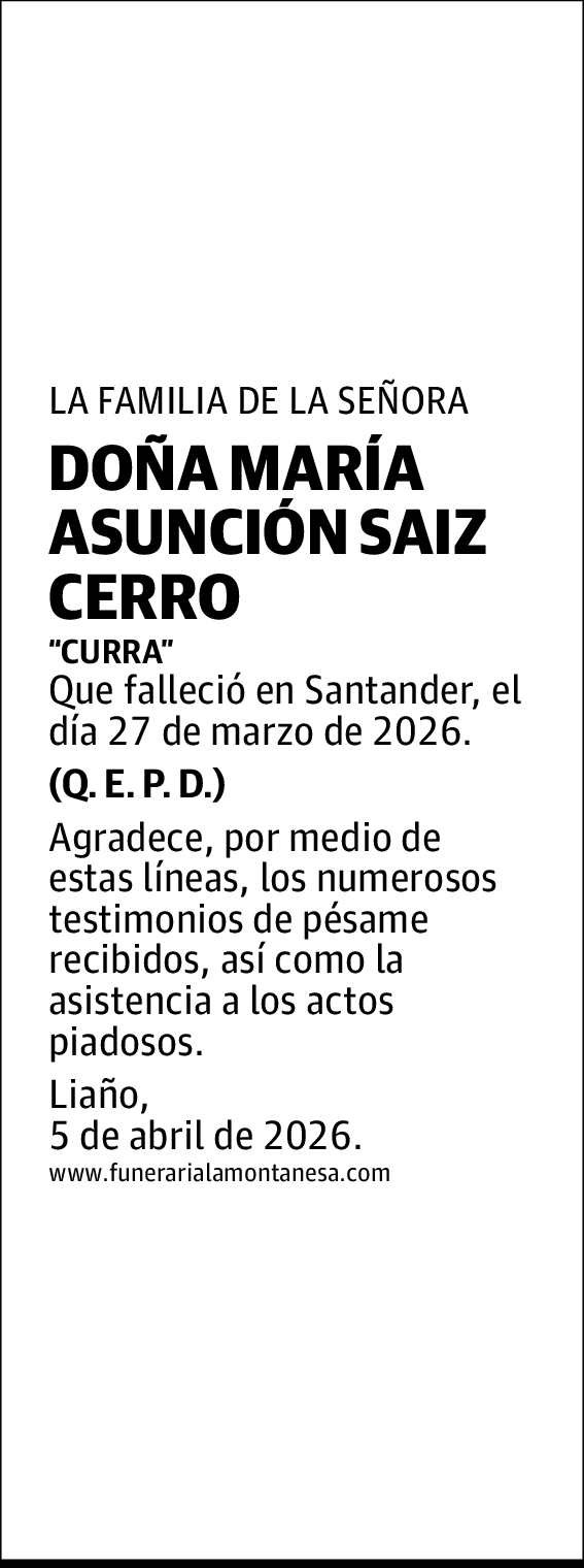 María Asunción Saiz Cerro