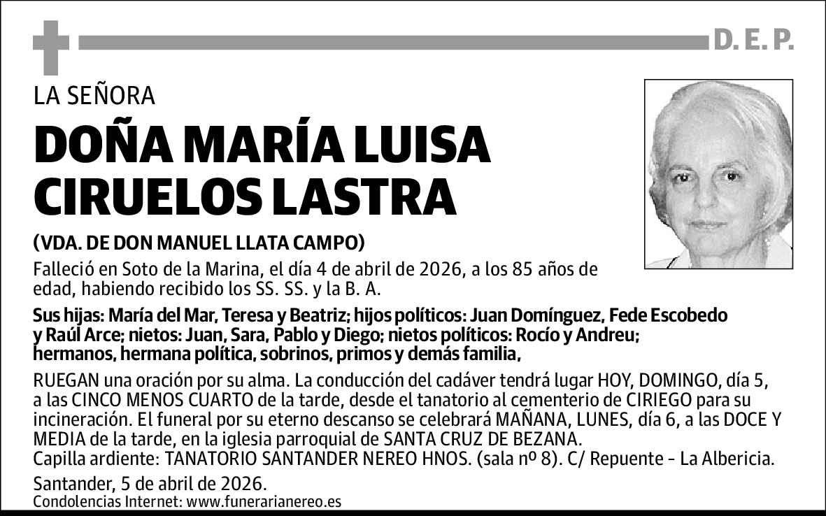 María Luisa Ciruelos Lastra