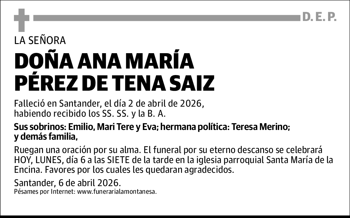 Ana María Pérez de Tena Saiz
