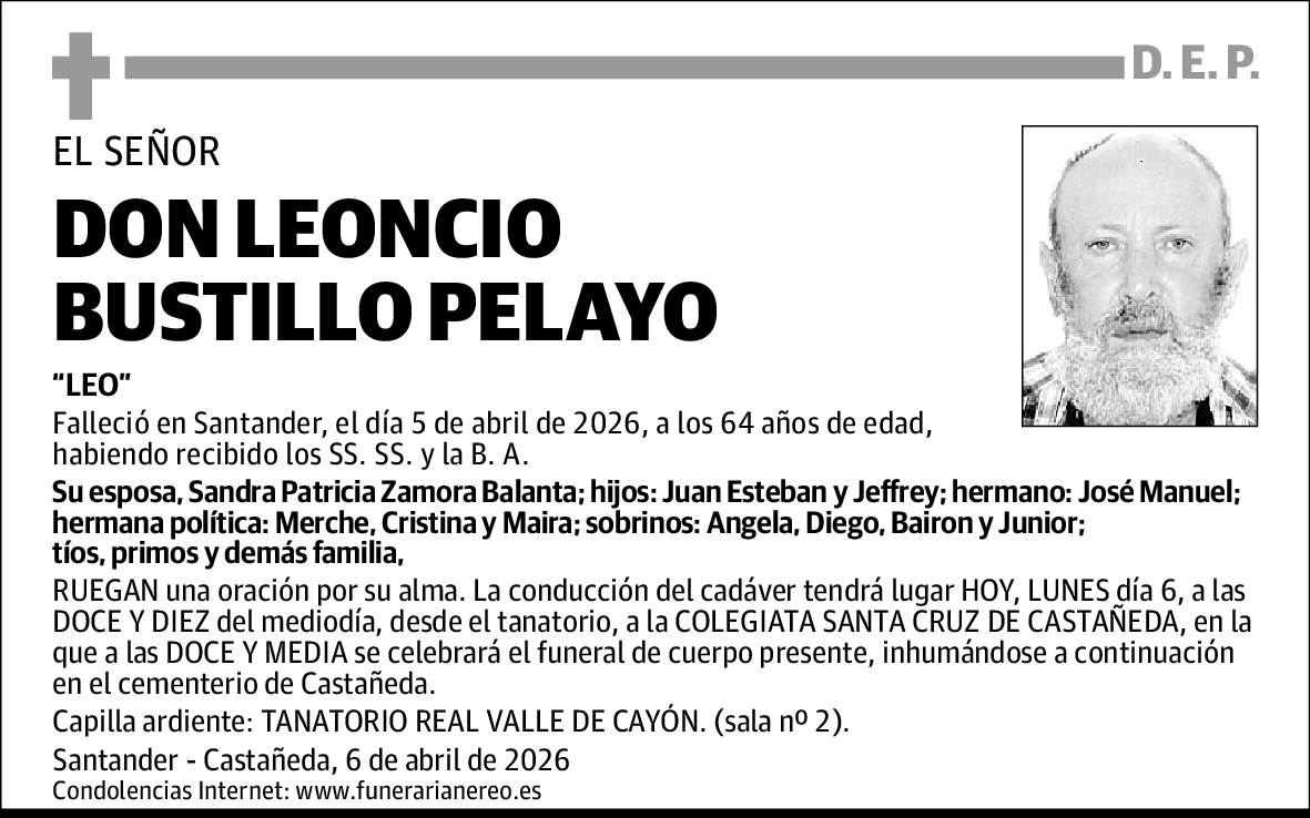 Leoncio Bustillo Pelayo