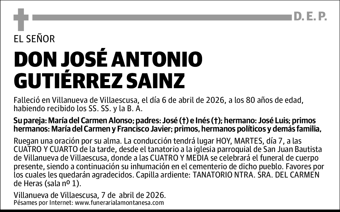 José Antonio Gutiérrez Sainz