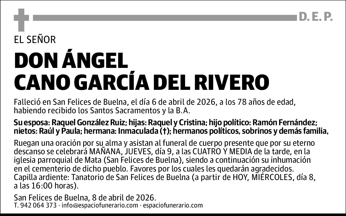 Ángel Cano García del Rivero