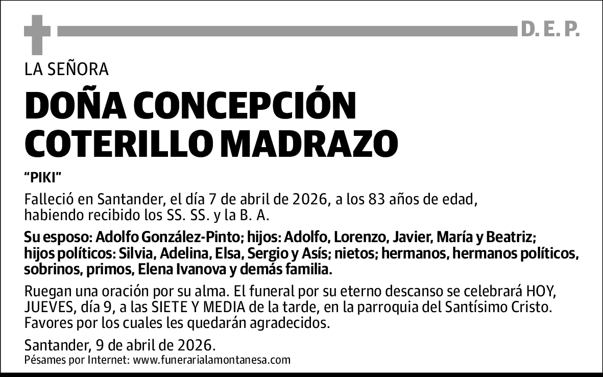 Concepción Coterillo Madrazo