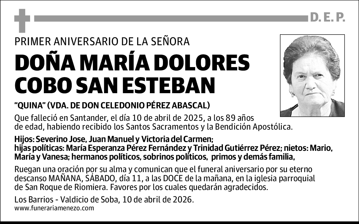 María Dolores Cobo San Esteban