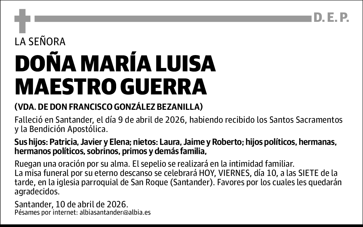 María Luisa Maestro Guerra