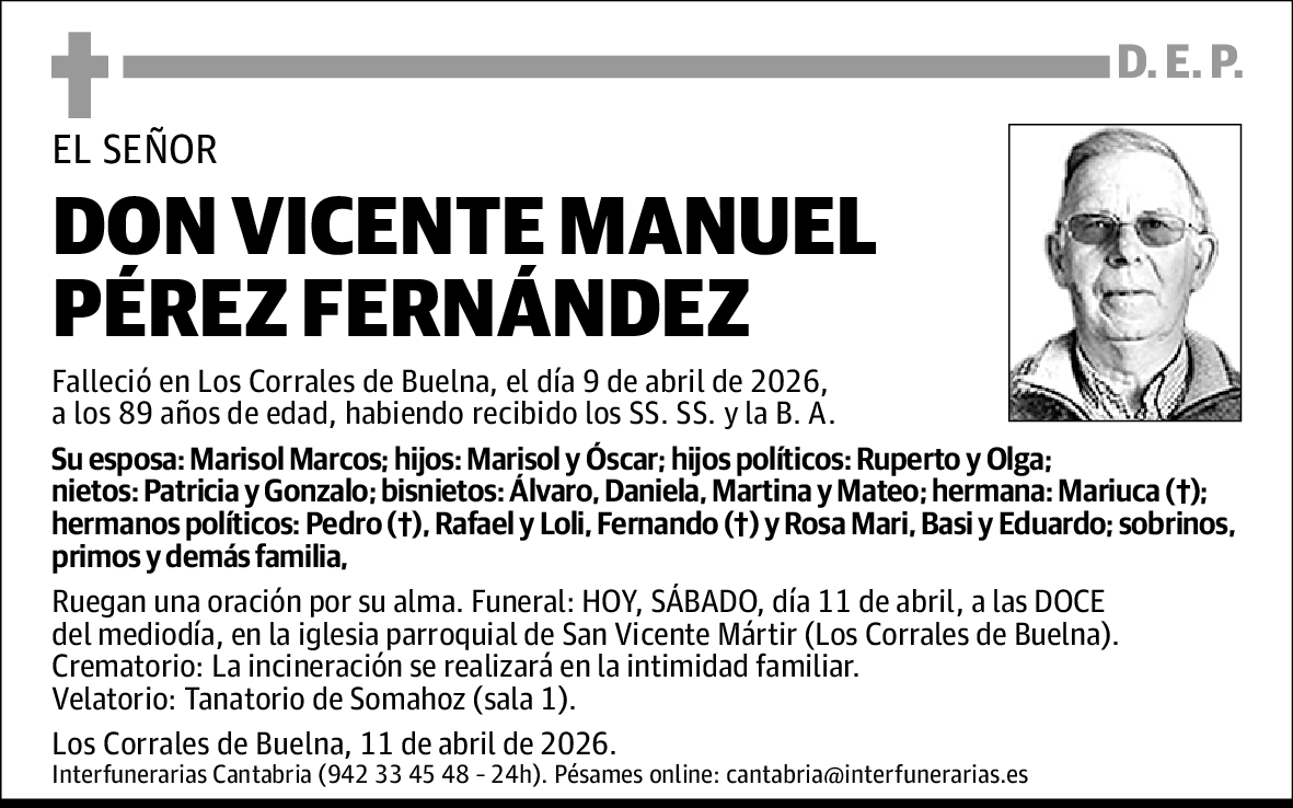 Vicente Manuel Pérez Fernández