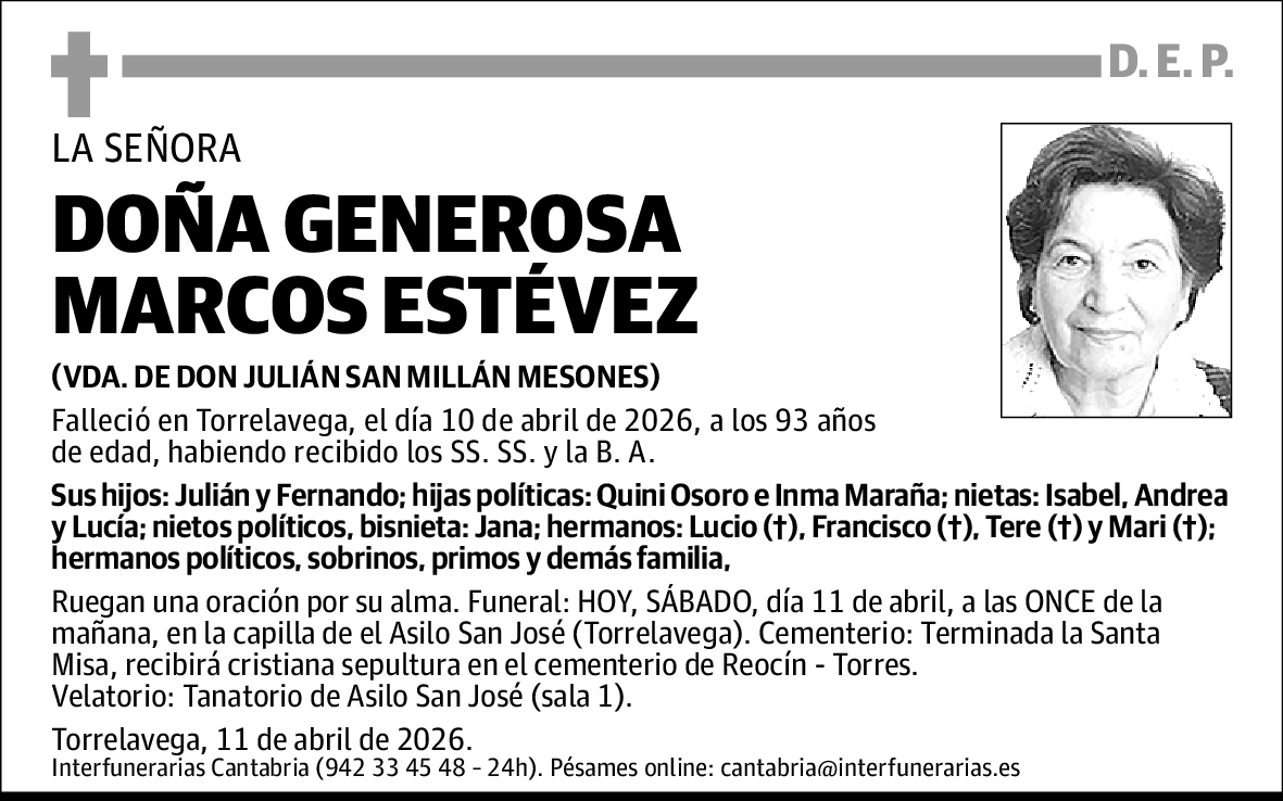 Generosa Marcos Estévez