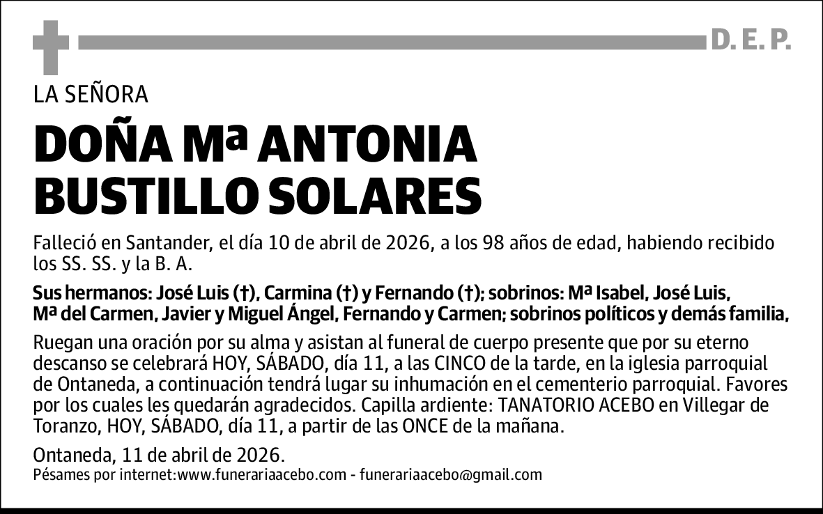 Mª Antonia Bustillo Solares