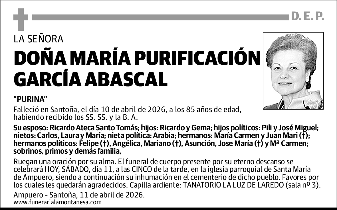 María Purificación García Abascal