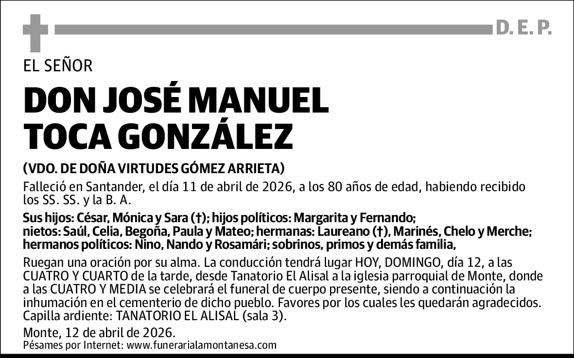José Manuel Toca González