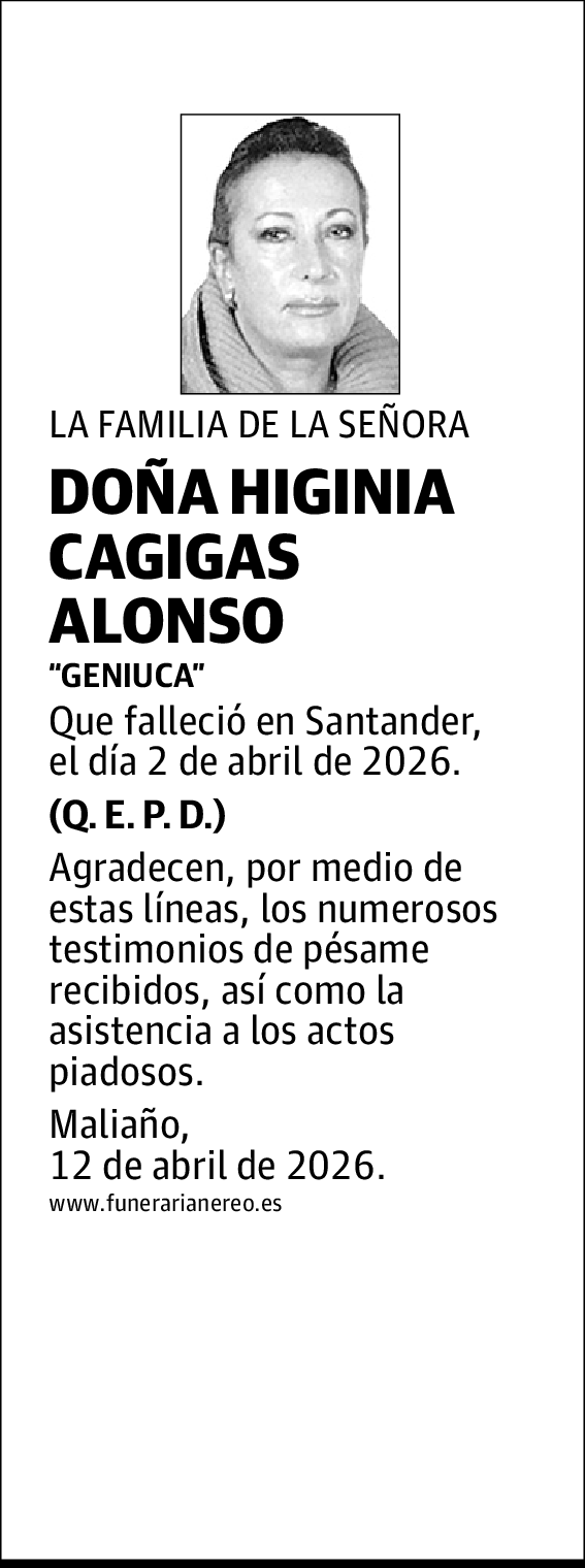 Higinia Cagigas Alonso