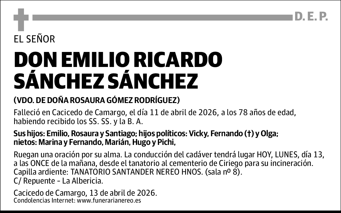 Emilio Ricardo Sánchez Sánchez