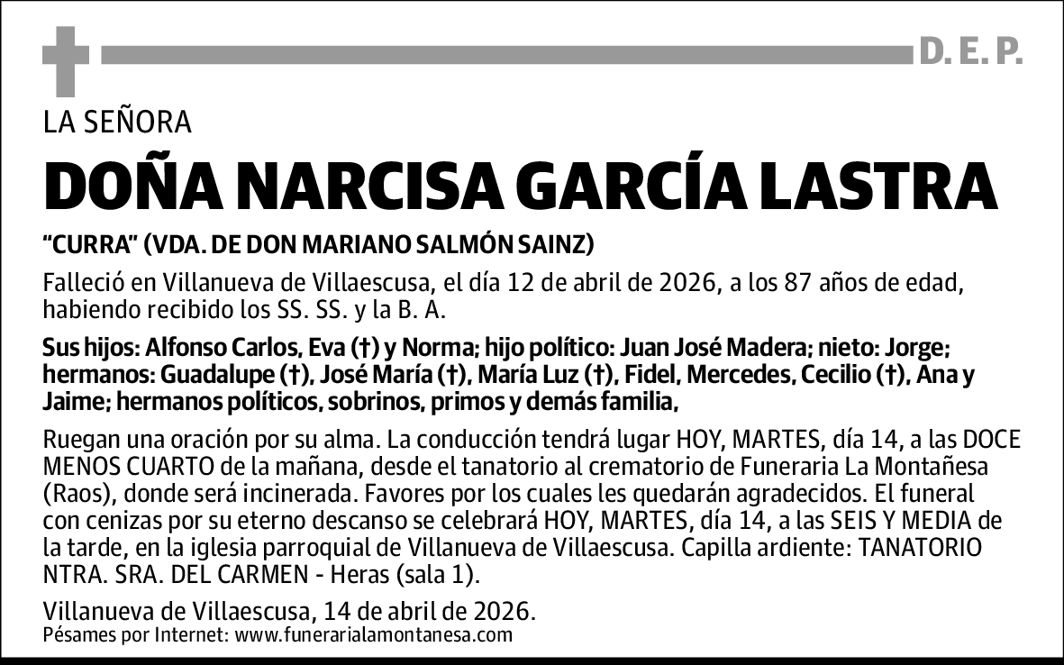 Narcisa García Lastra