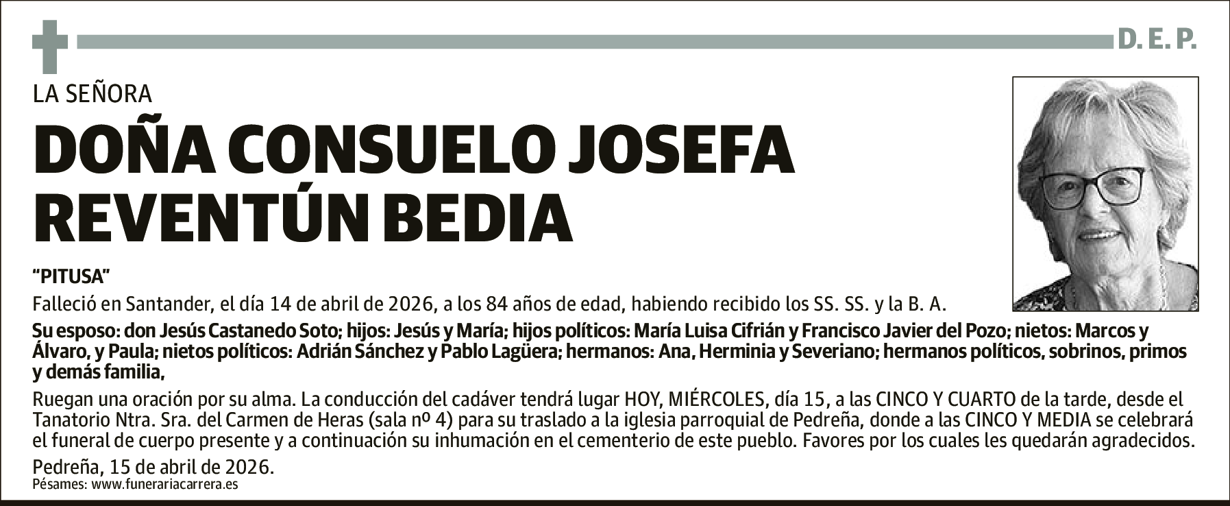 Consuelo Josefa Reventún Bedia