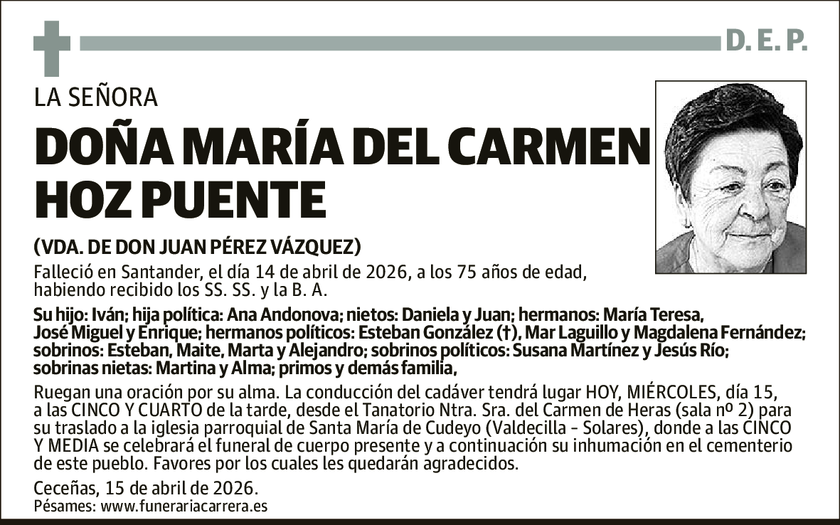 María del Carmen Hoz Puente