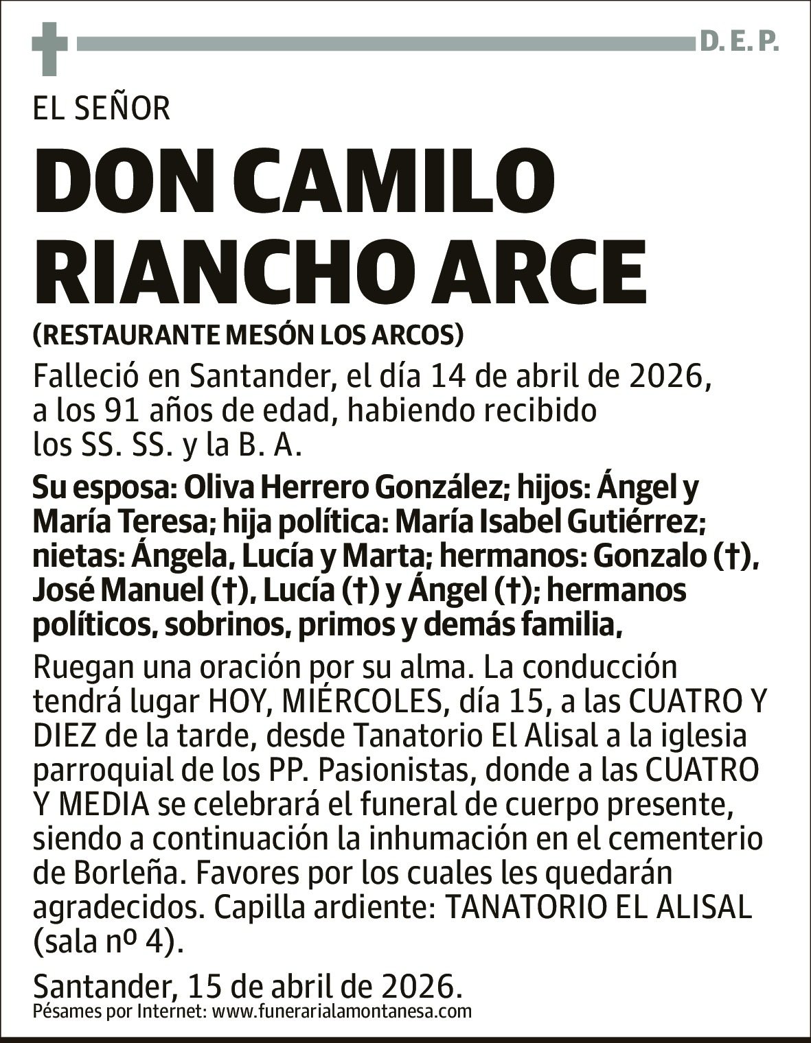 Camilo Riancho Arce