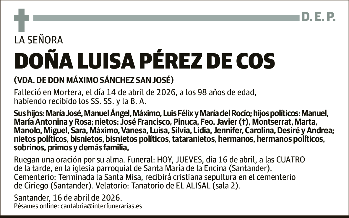 Luisa Pérez de Cos