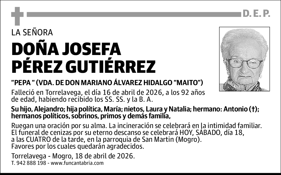 Josefa Pérez Gutiérrez