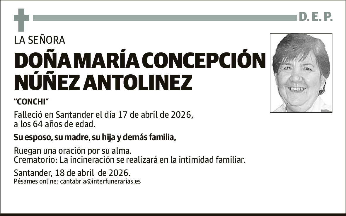 María Concepción Núñez Antolinez