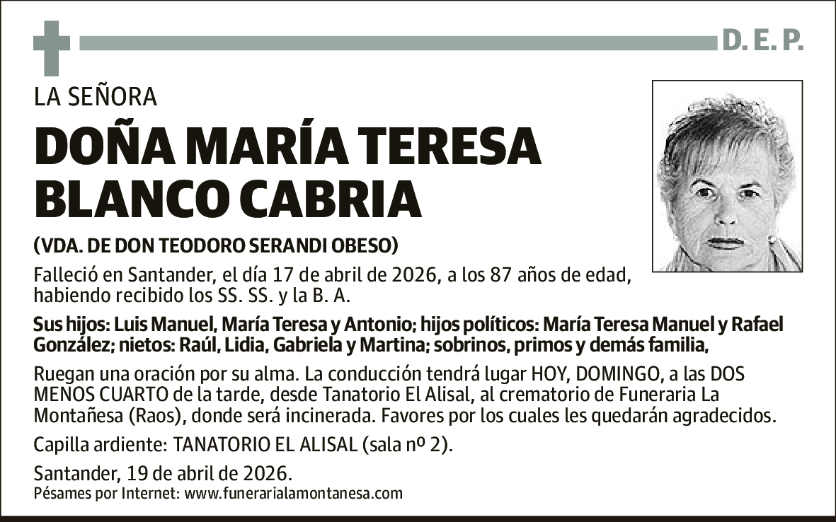 María Teresa Blanco Cabria
