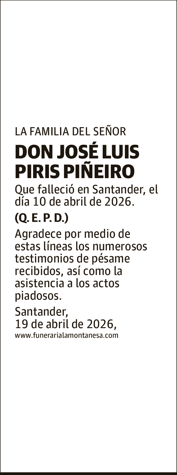 José Luis Piris Piñeiro