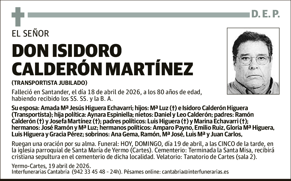 Isidoro Calderón Martínez