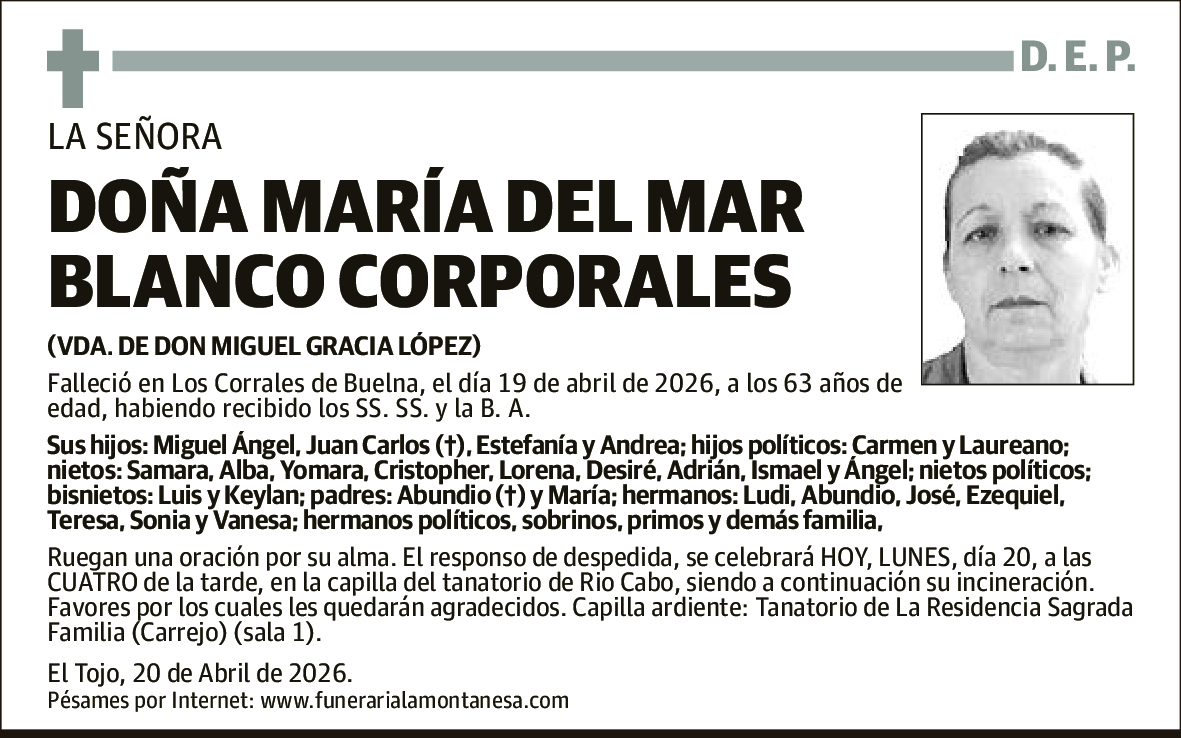 María del Mar Blanco Corporales