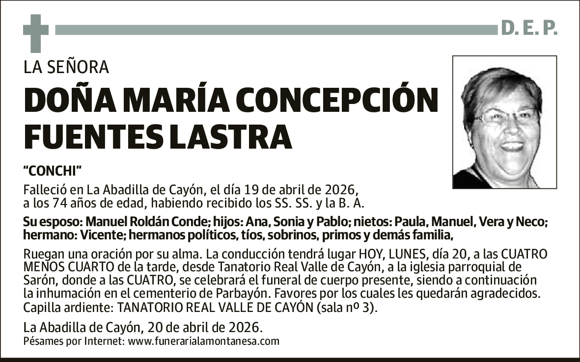María Concepción Fuentes Lastra