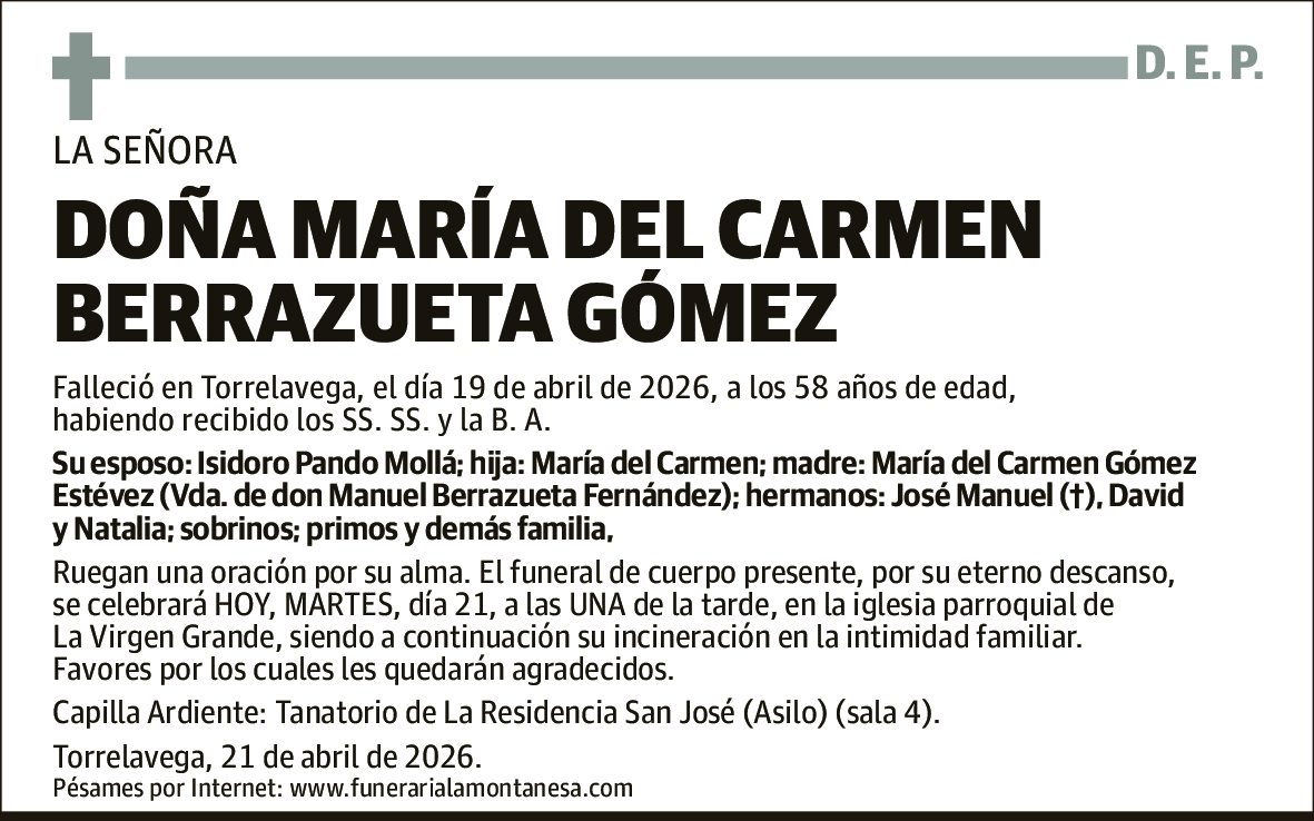 María del Carmen Berrazueta Gómez