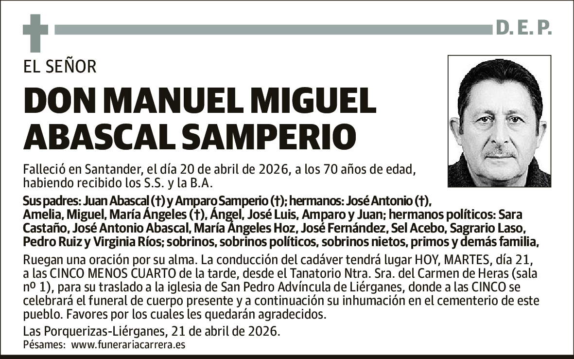 Manuel Miguel Abascal Samperio