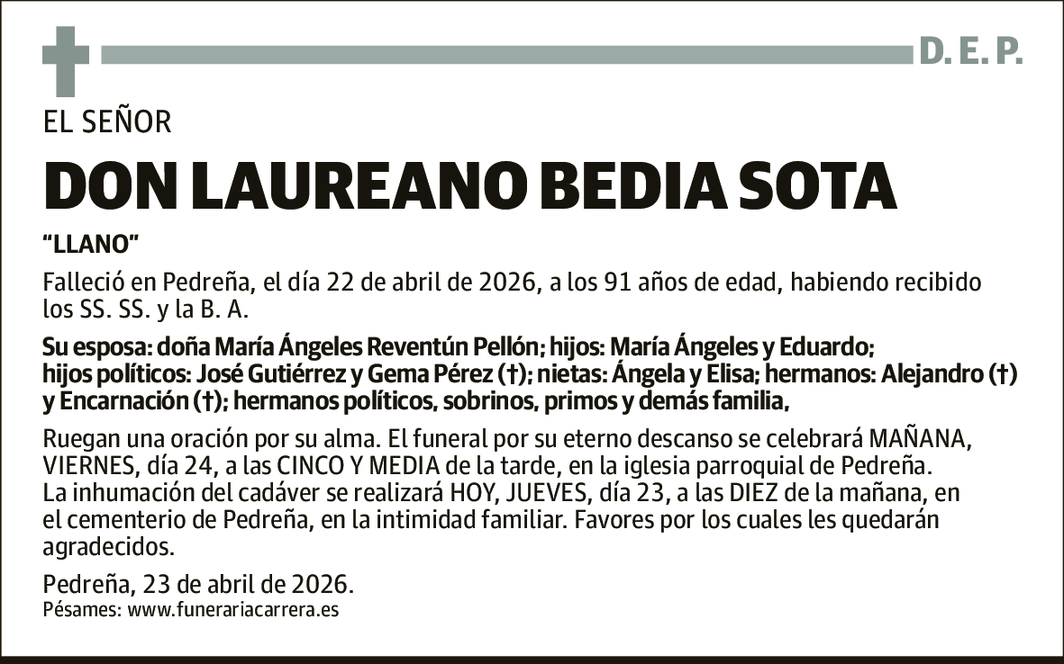 Laureano Bedia Sota