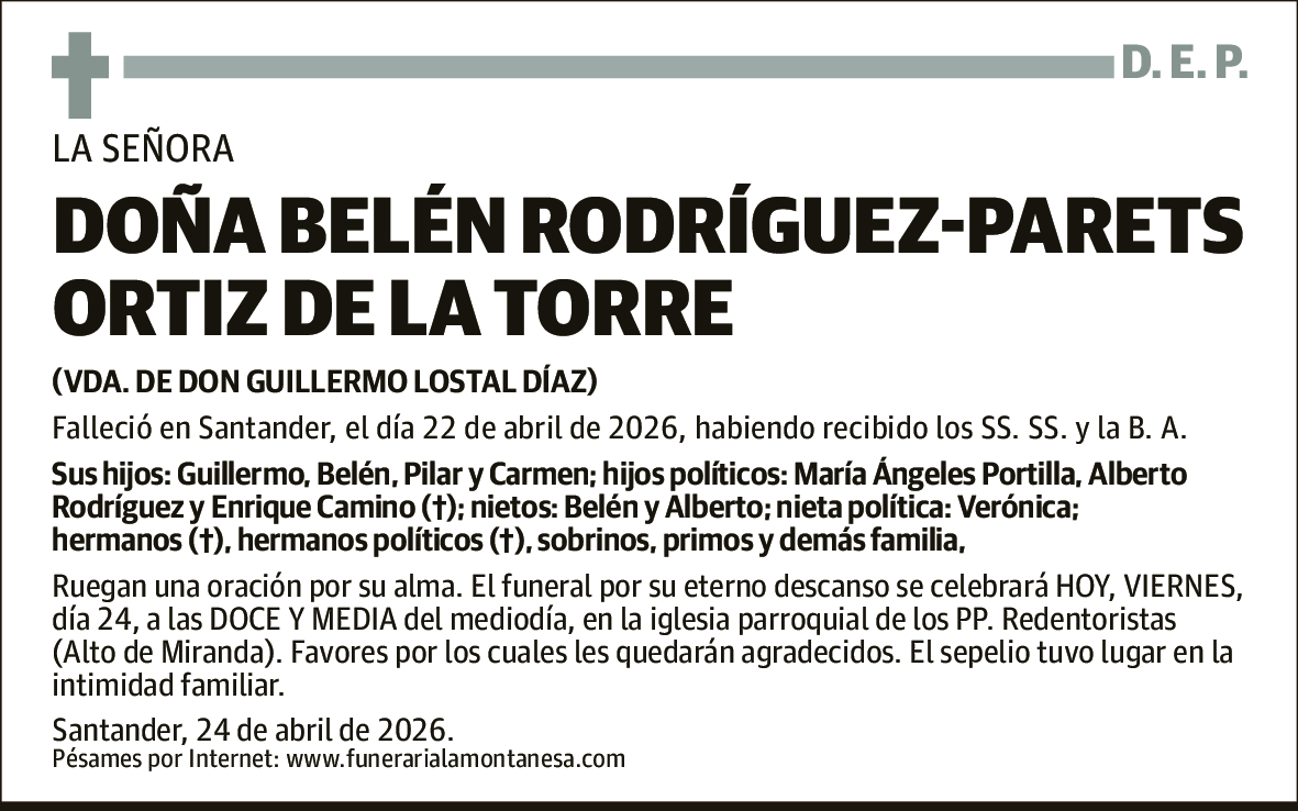 Belén Rodríguez-parets Ortiz de la Torre