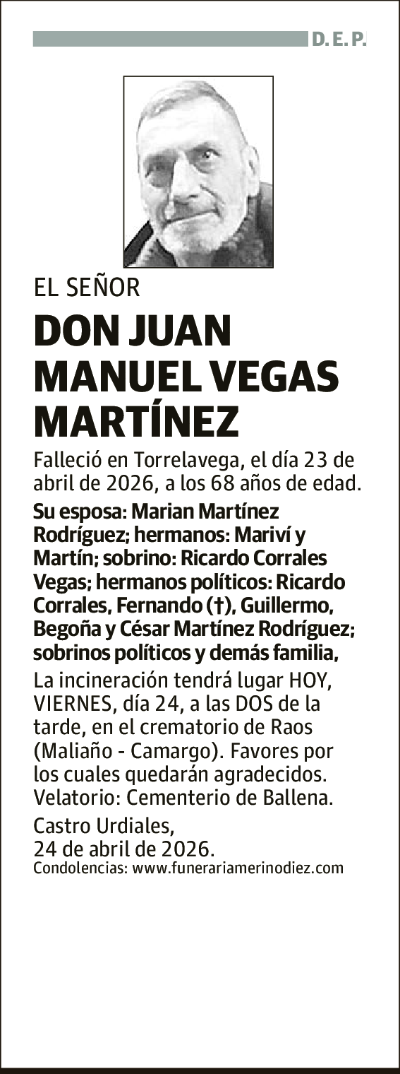 Juan Manuel Vegas Martínez