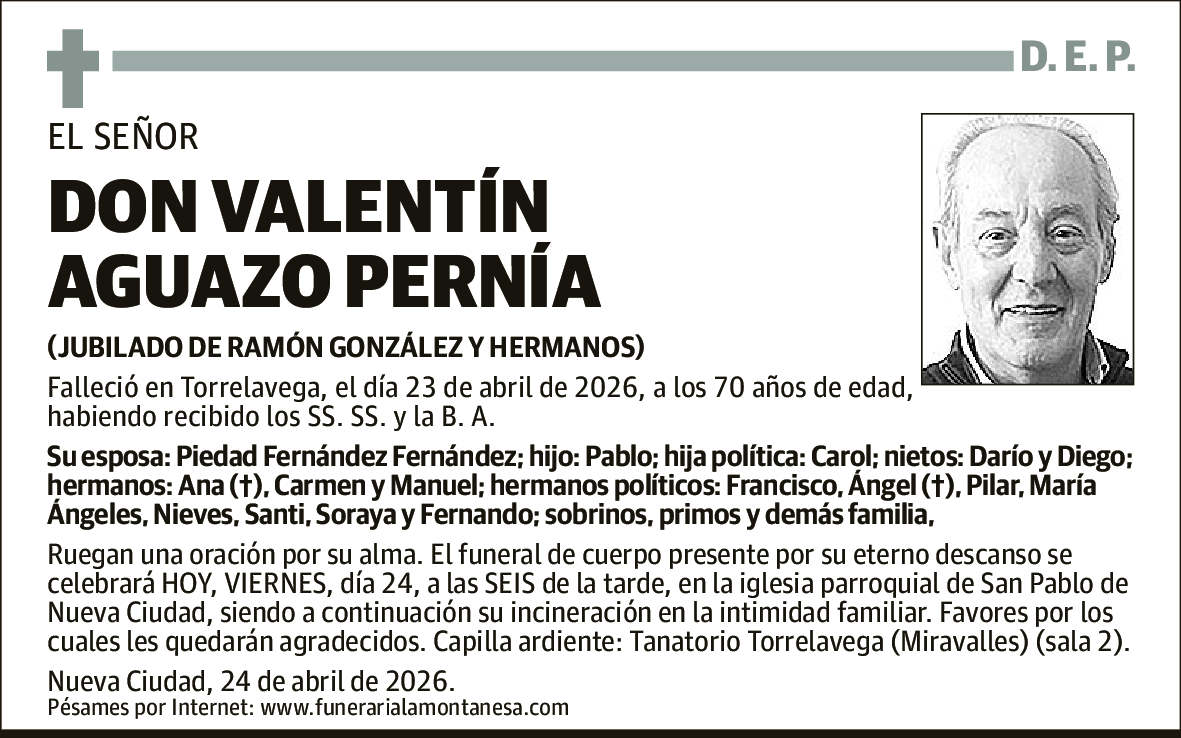 Valentín Aguazo Pernía