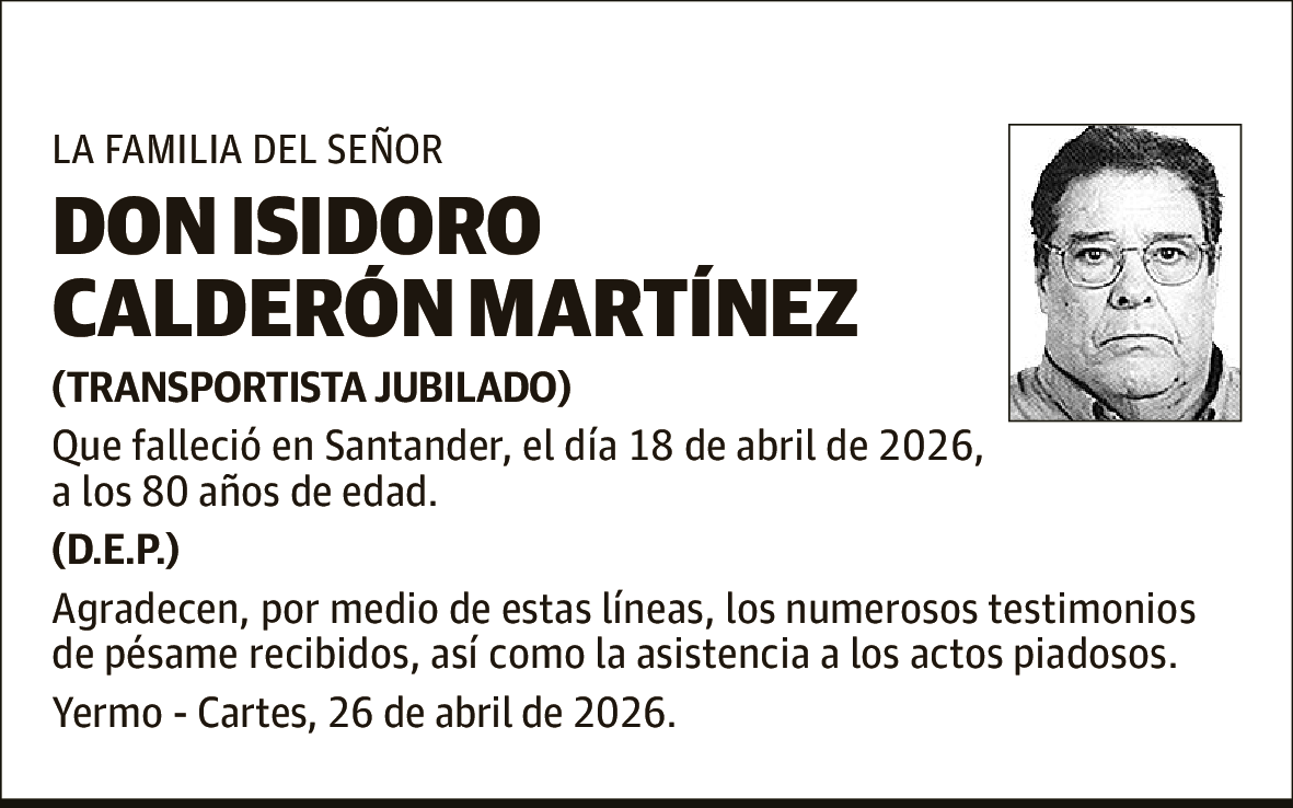 Isidoro Calderón Martínez