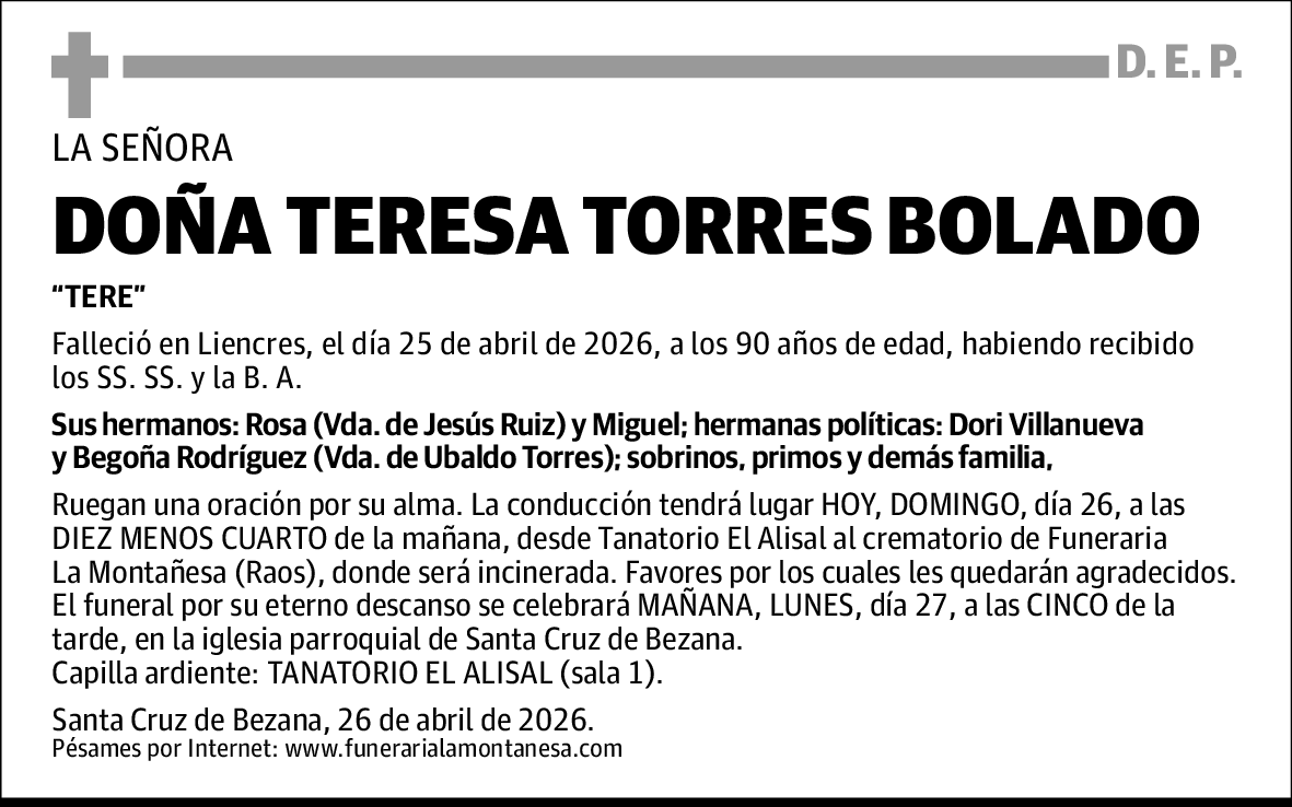 Teresa Torres Bolado