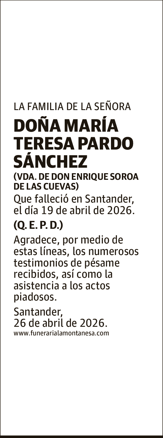 María Teresa Pardo Sánchez