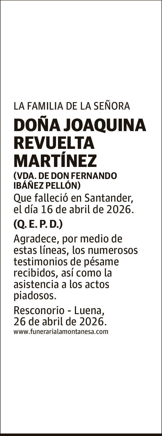 Joaquina Revuelta Martínez