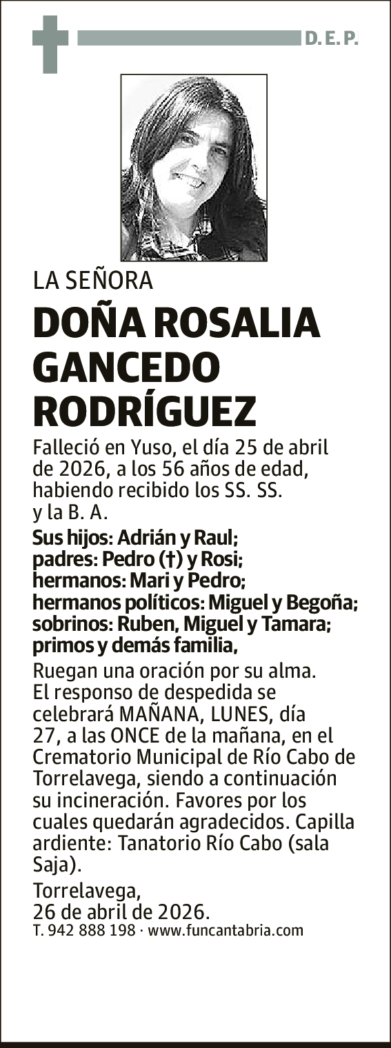 Rosalia Gancedo Rodríguez