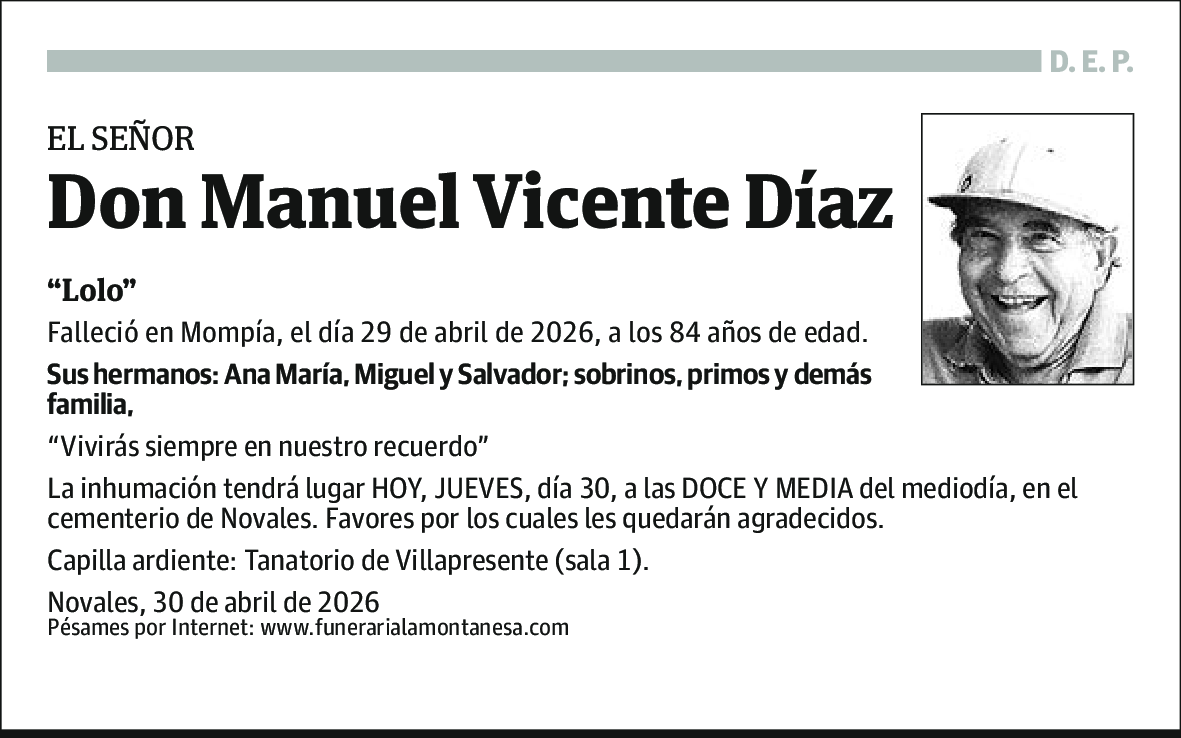 Manuel Vicente Díaz