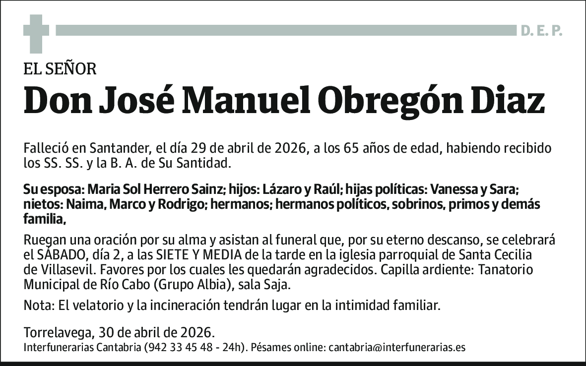 José Manuel Obregón Díaz