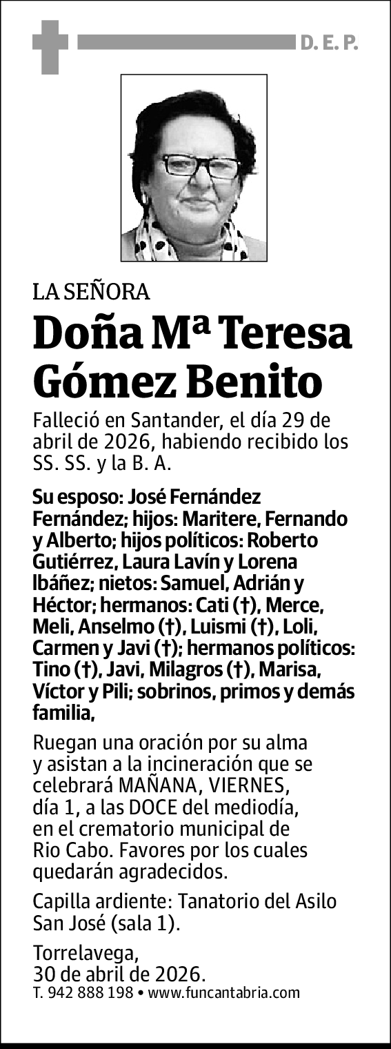 Maria Teresa Gómez Benito