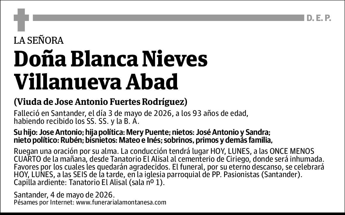 Blanca Nieves Villanueva Abad