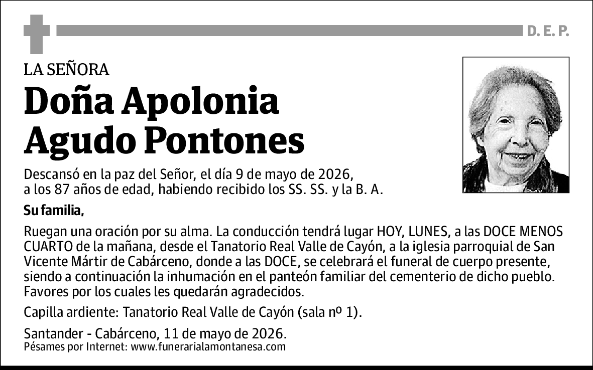 Apolonia Agudo Pontones