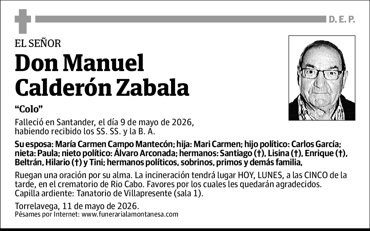 Manuel Calderón Zabala