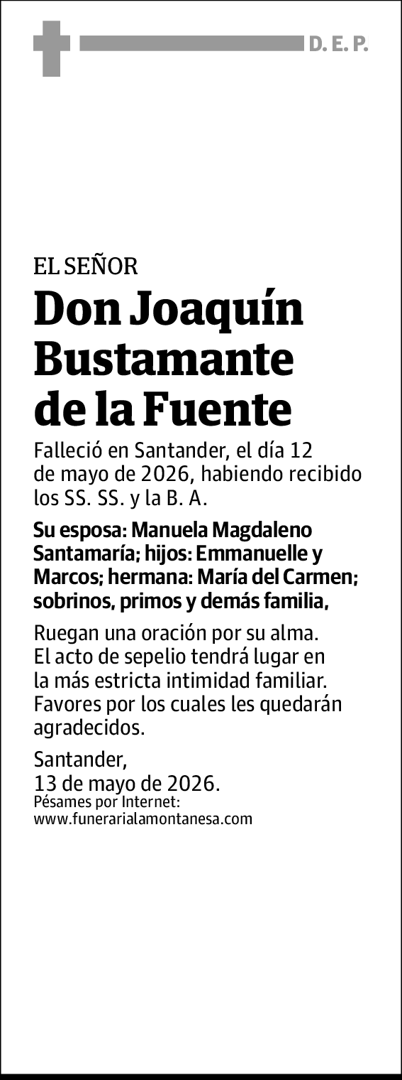 Joaquín Bustamante de la Fuente