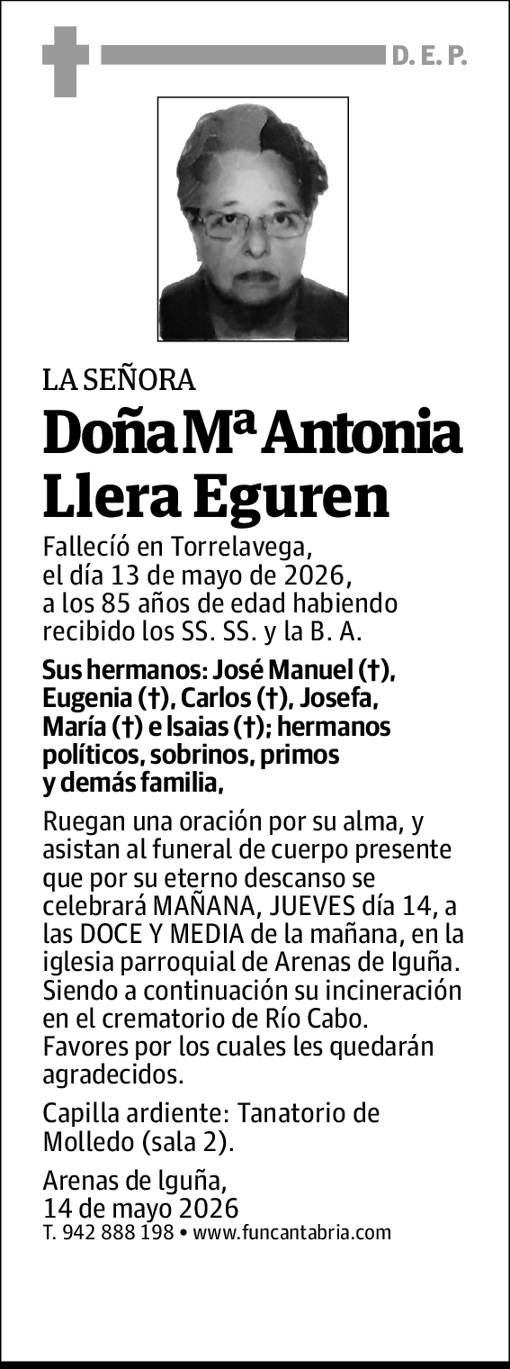 Mª Antonia Llera Eguren