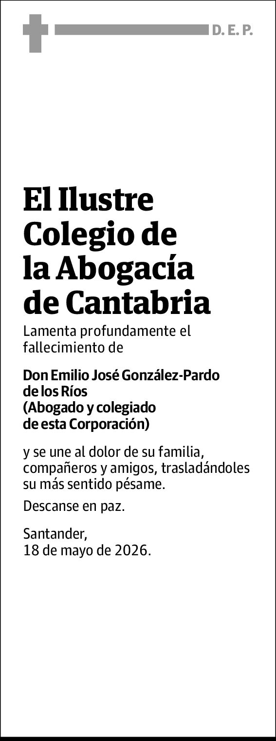 El Ilustre Colegio de la Abogacía de Cantabria