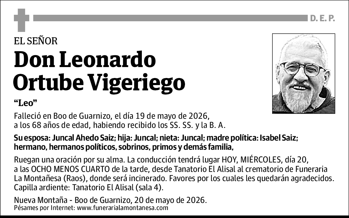Leonardo Ortube Vigeriego
