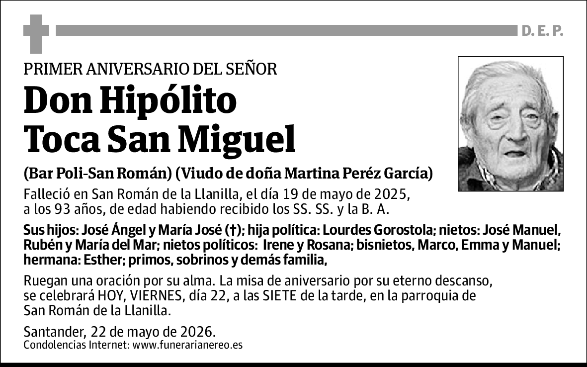 Hipólito Toca San Miguel